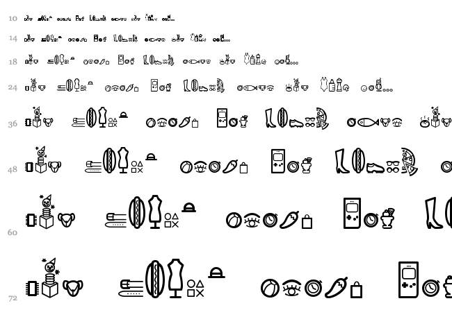 Dingpartment Store font waterfall